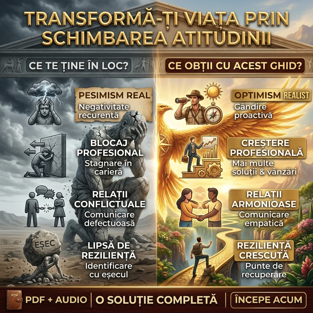 ATITUDINEA ÎN VIAȚĂ: totul se reduce la felul în care alegi să privești lumea